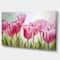 Designart - Tulips in a Row - Floral Art Canvas Print